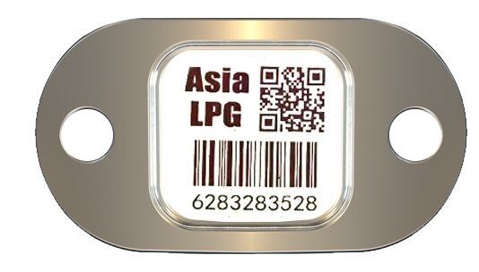 바코드 꼬리표 LPG 실린더 추적 스크래치 저항 12mm*12mm