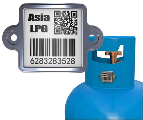 무선 데이터베이스로 추적하는 LPG 가스 금속 세라믹 Qr 코드 자산