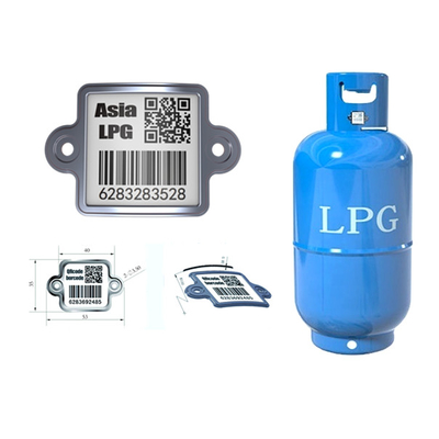 LPG 추적 가능한 실린더 바코드 내식성 QR 자산 라벨