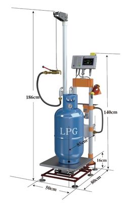 세미 오토매틱 180 킬로그램 무선 LPG 가스 용기 충전기