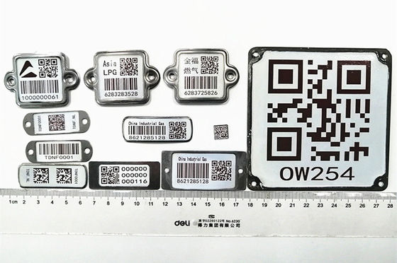 공동 액화질소 실린더 바코드 SS304를 용접하는 QR 코드
