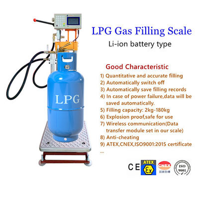 리튬 이온 배터리가 포함된 ATEX LPG 실린더 충전 규모 부문 50G